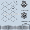 7X7 structure poisson fram corde treillis métallique en acier inoxydable treillis métallique maille net
